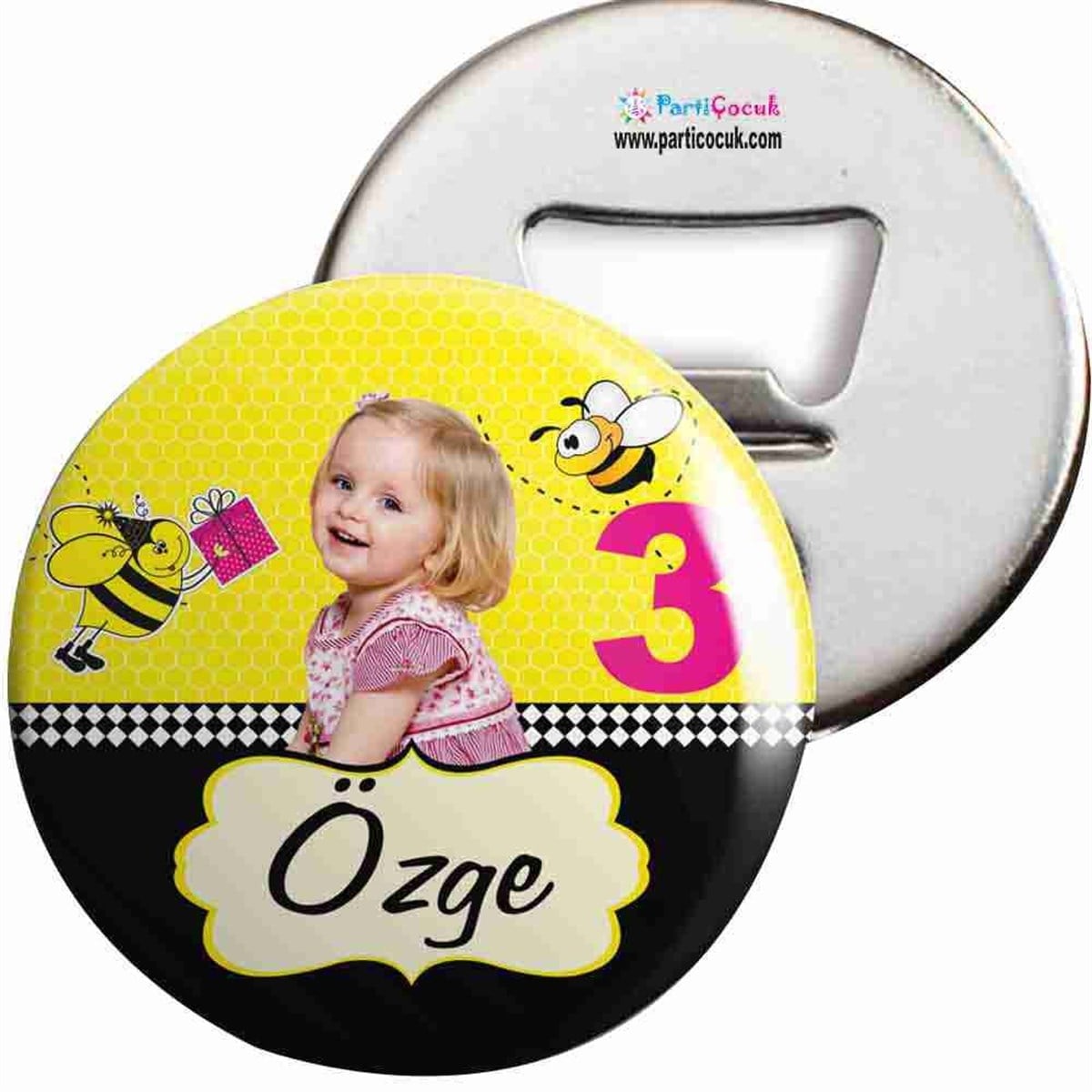 Doğum Günü Açacaklı Magnet Arılı Konsept 