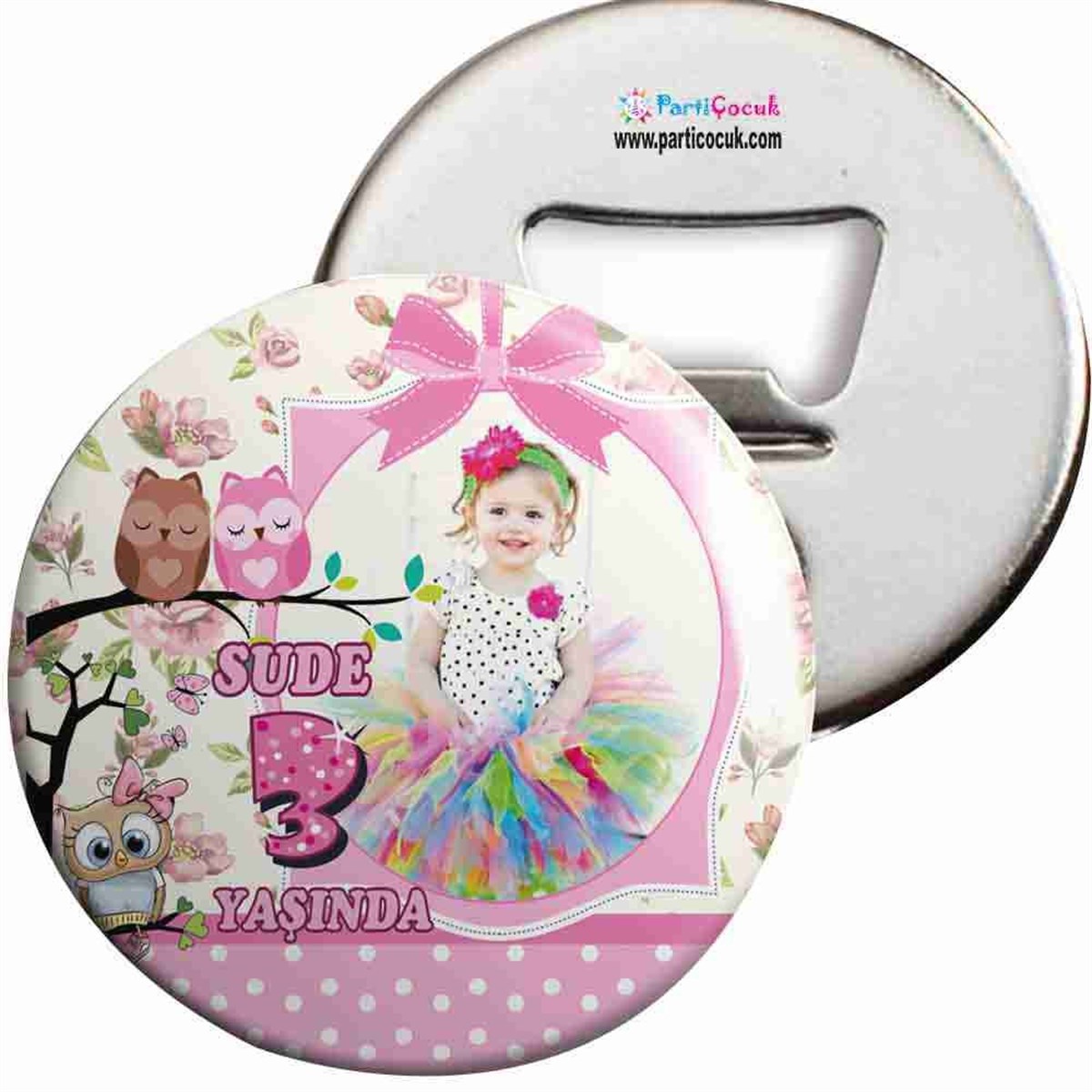 Doğum Günü Açacaklı Magnet Şirin Baykuş Konsepti 