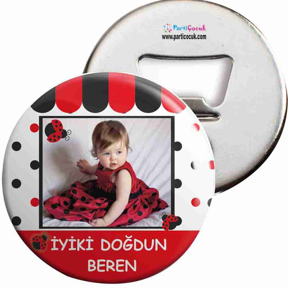 Doğum Günü Açacaklı Magnet Uğur Böceği 