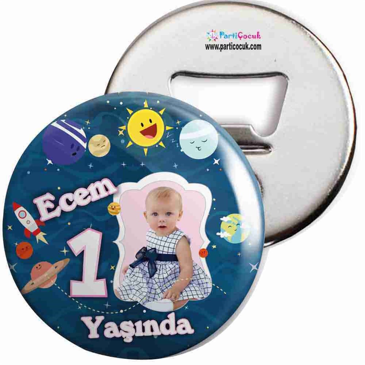 Doğum Günü Açacaklı Magnet Uzay Konsept 