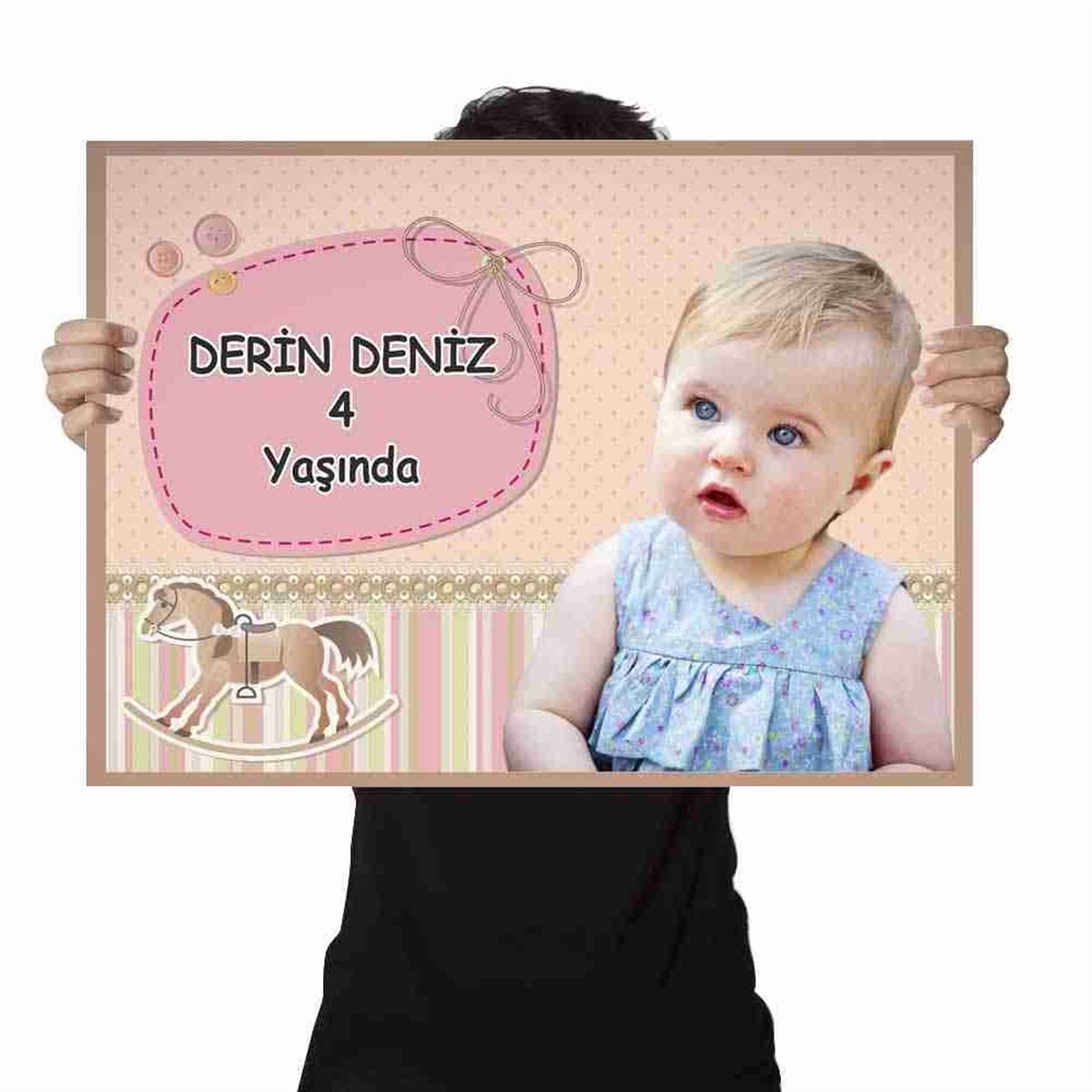 Doğum Günü Afişi Atlı Konsept 