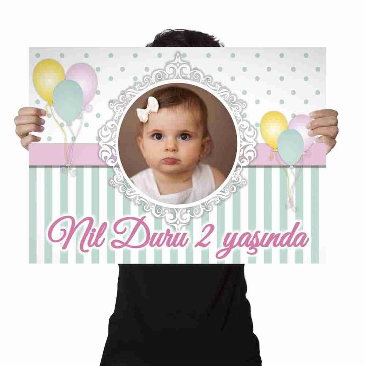 Doğum Günü Afişi Soft Balon Konsept 