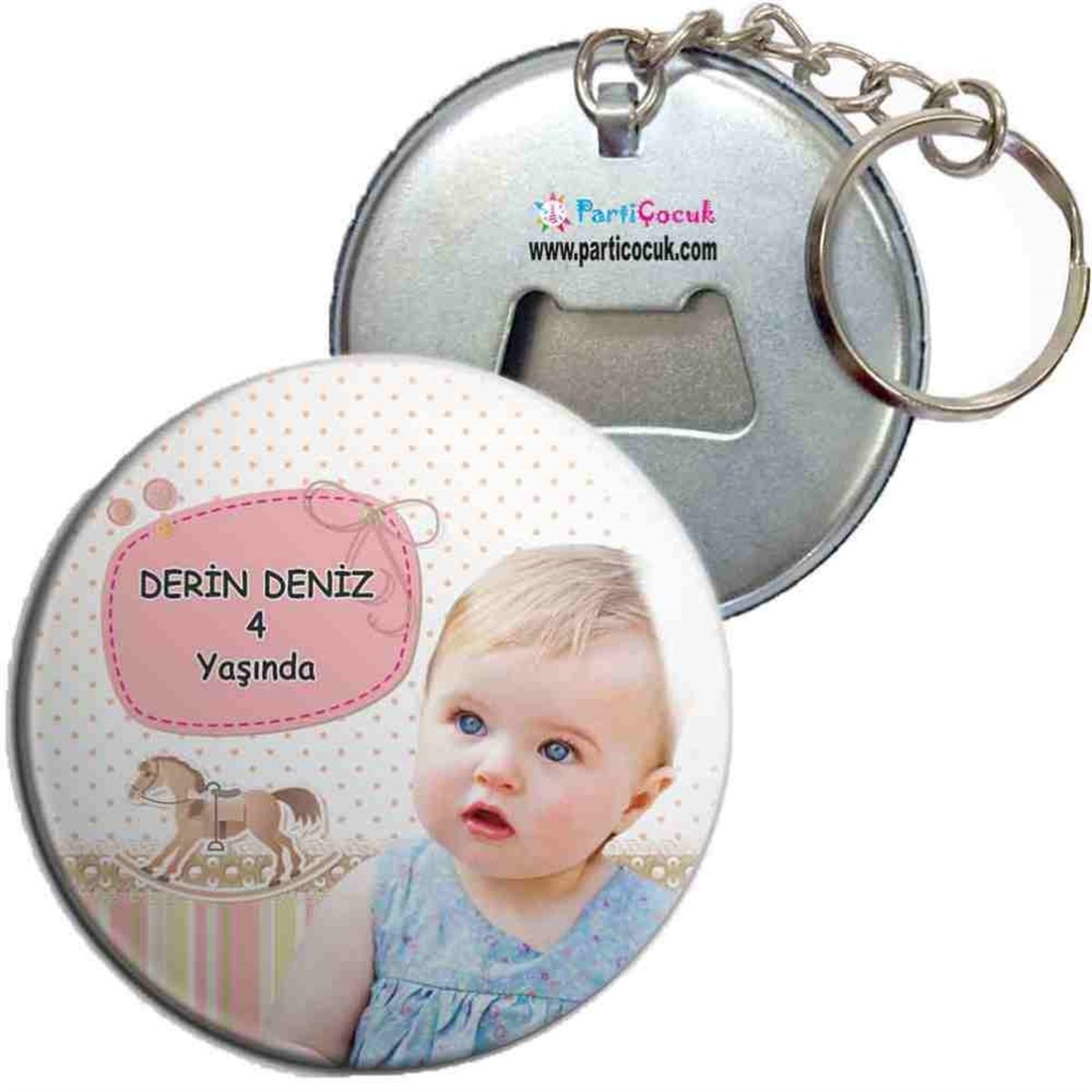 Doğum Günü Anahtarlıklı Açacak  Atlı Konsept 