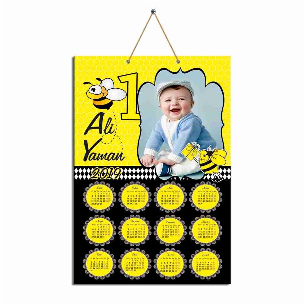 Doğum Günü Arı Karton Takvim  