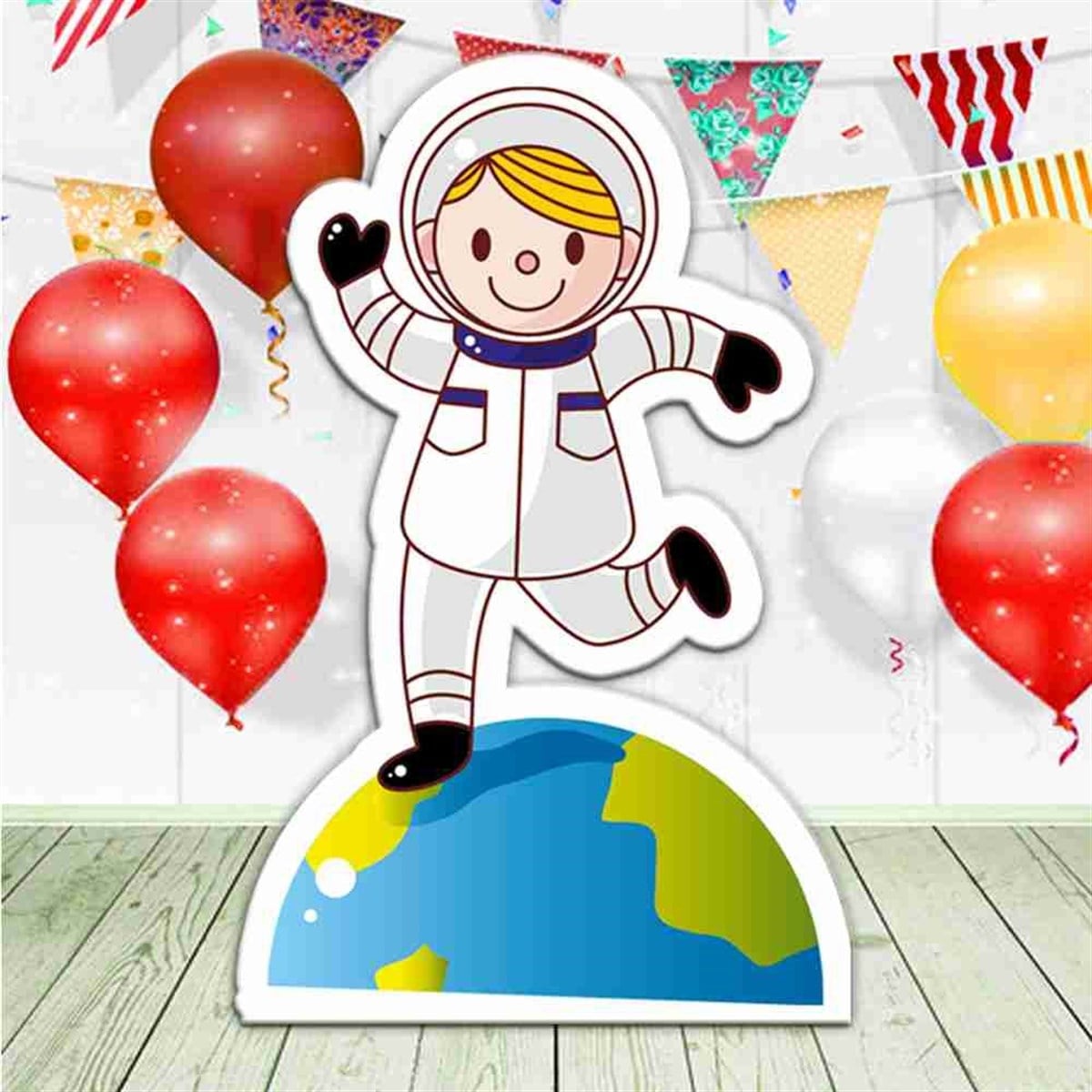Doğum Günü Astronot Temalı Ayaklı Pano 