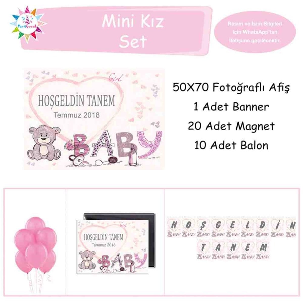 Doğum Günü  Ayılı Konsept 