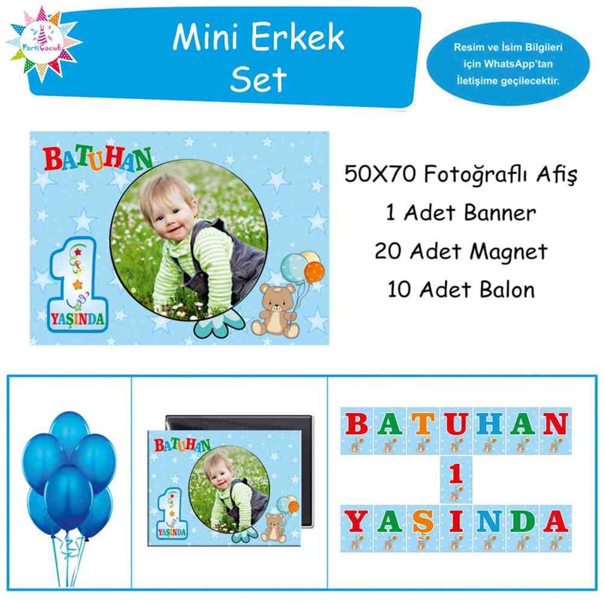 Doğum Günü   Balonlu Ayılı Konsept Doğum Günü Paketi 
