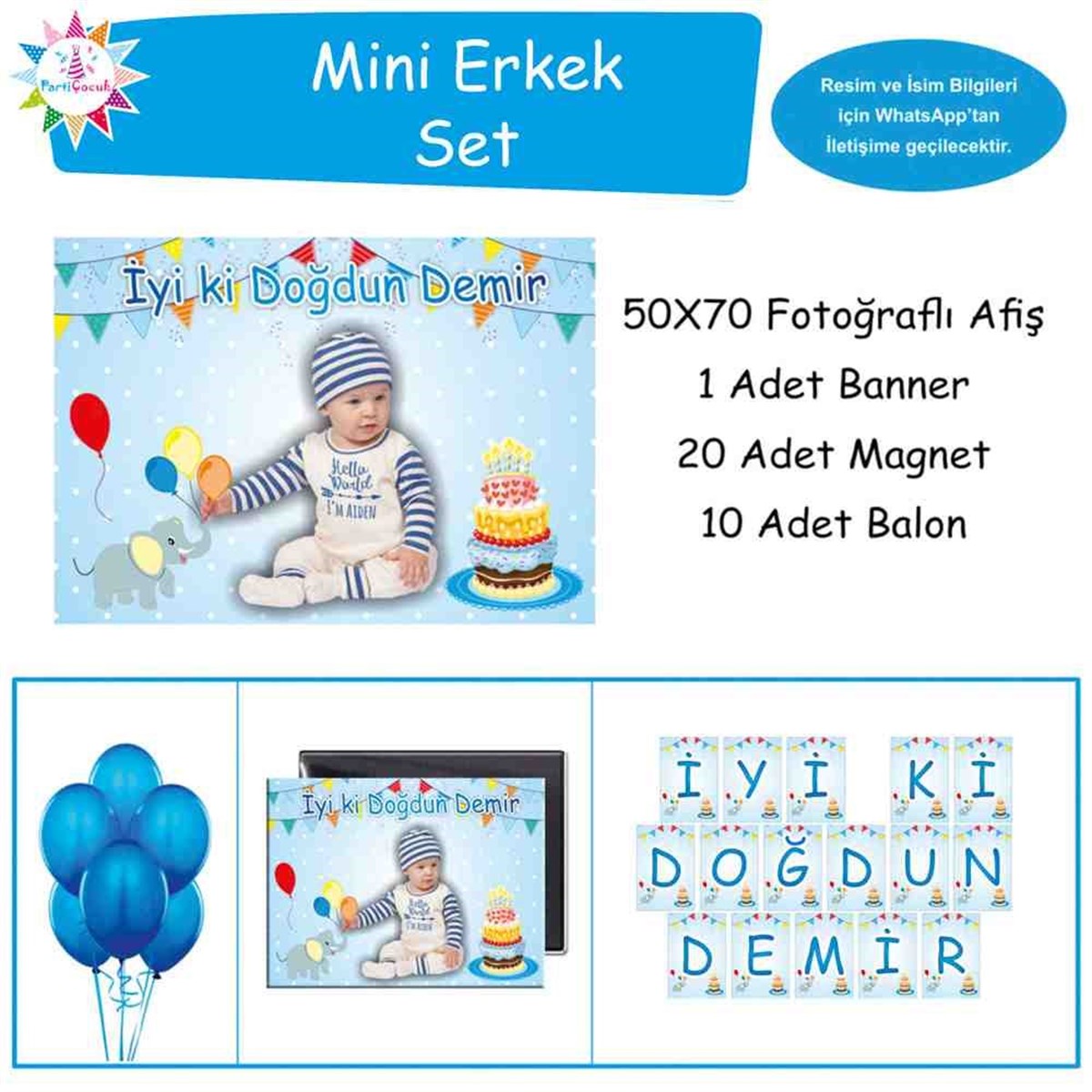 Doğum Günü   Balonlu Filli Konsept Doğum Günü Paketi 
