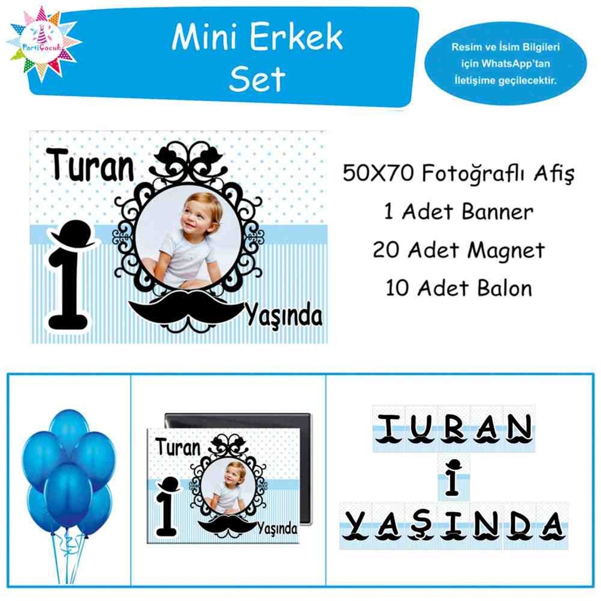 Doğum Günü   Bıyık Konsept Doğum Günü Paketi 