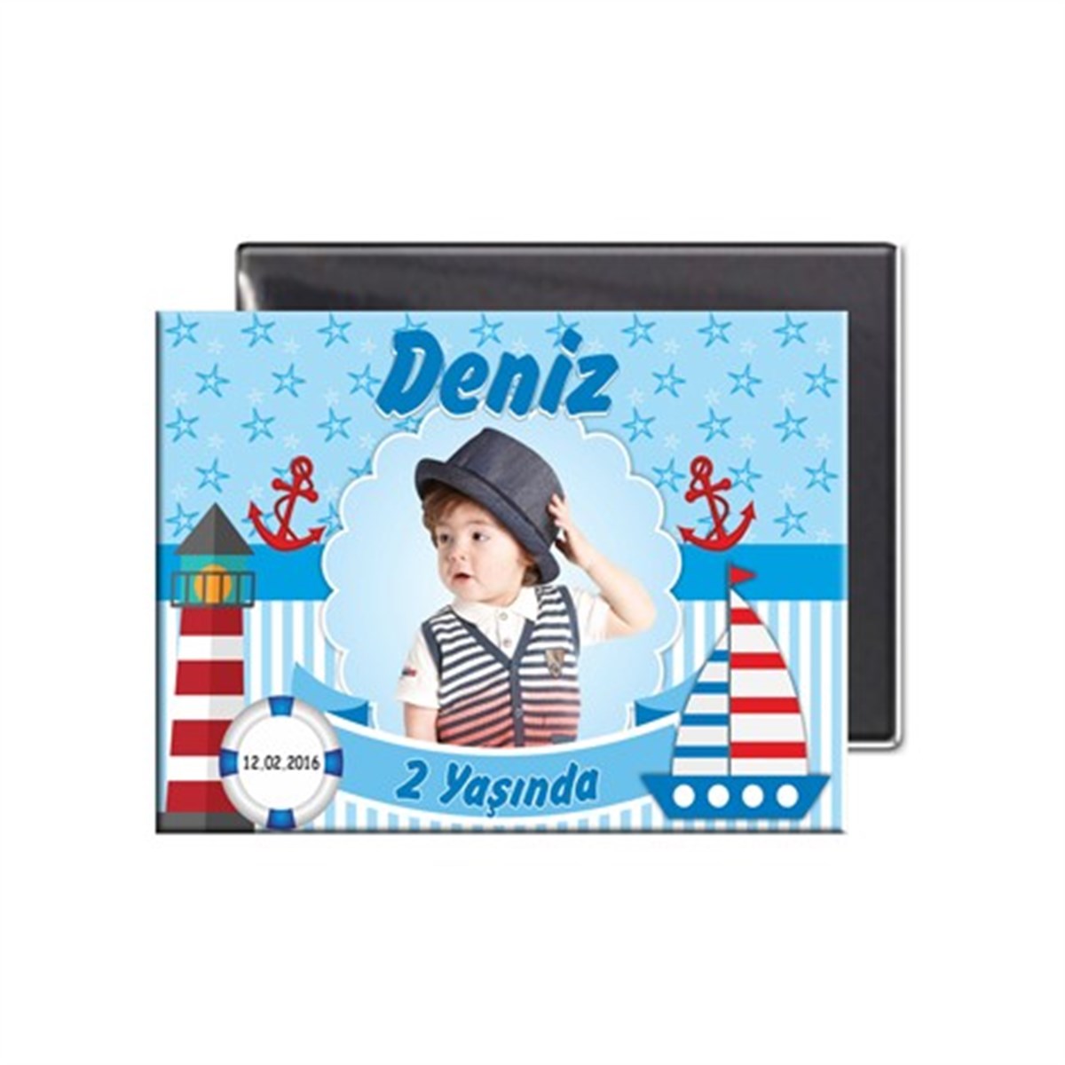 Doğum Günü Denizci Buzdolabı Magneti  