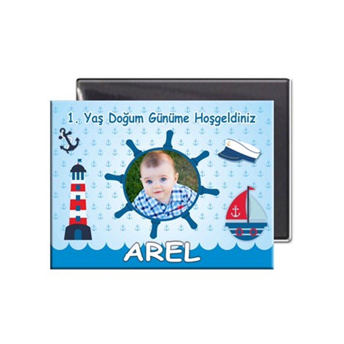 Doğum Günü Dümen  Buzdolabı Magneti  