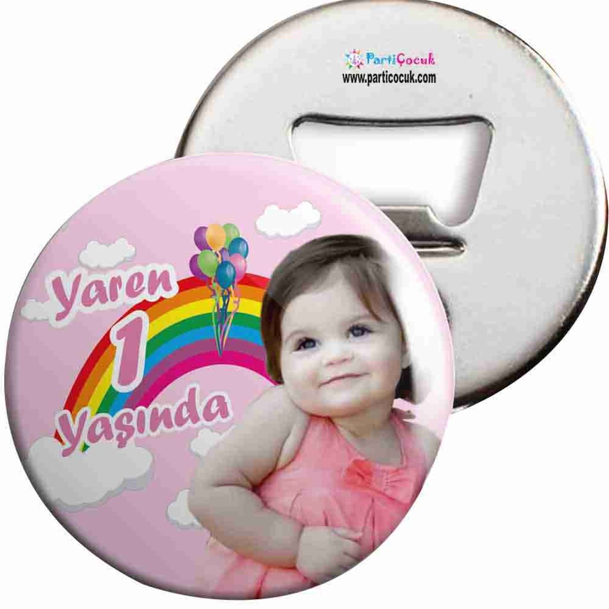 Doğum Günü Gökkuşağı Açacaklı Magnet  
