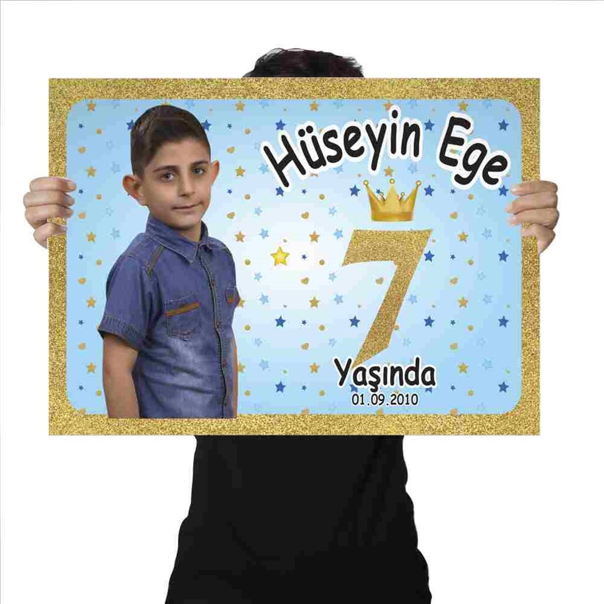 Doğum Günü Gold Çerçeveli Taçlı Konsept 