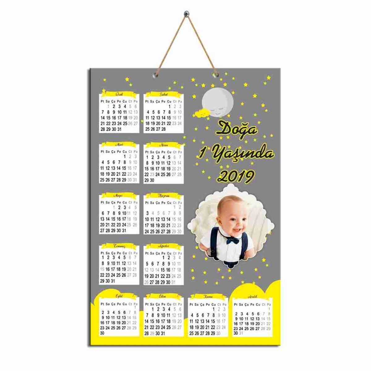 Doğum Günü Gülen Aydede Karton Takvim  