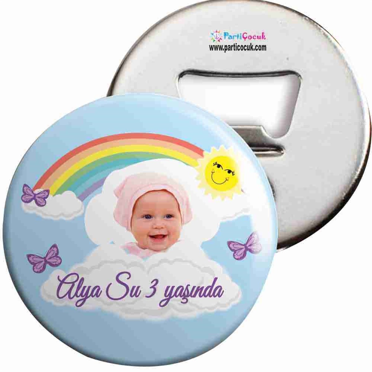 Doğum Günü Güneş Gökkuşağı Açacaklı Magnet 
