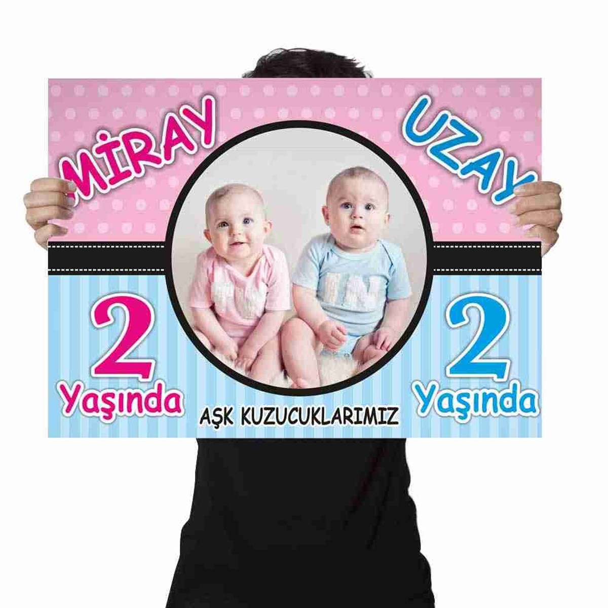 Doğum Günü İkizler Puantiyeli Afişi  