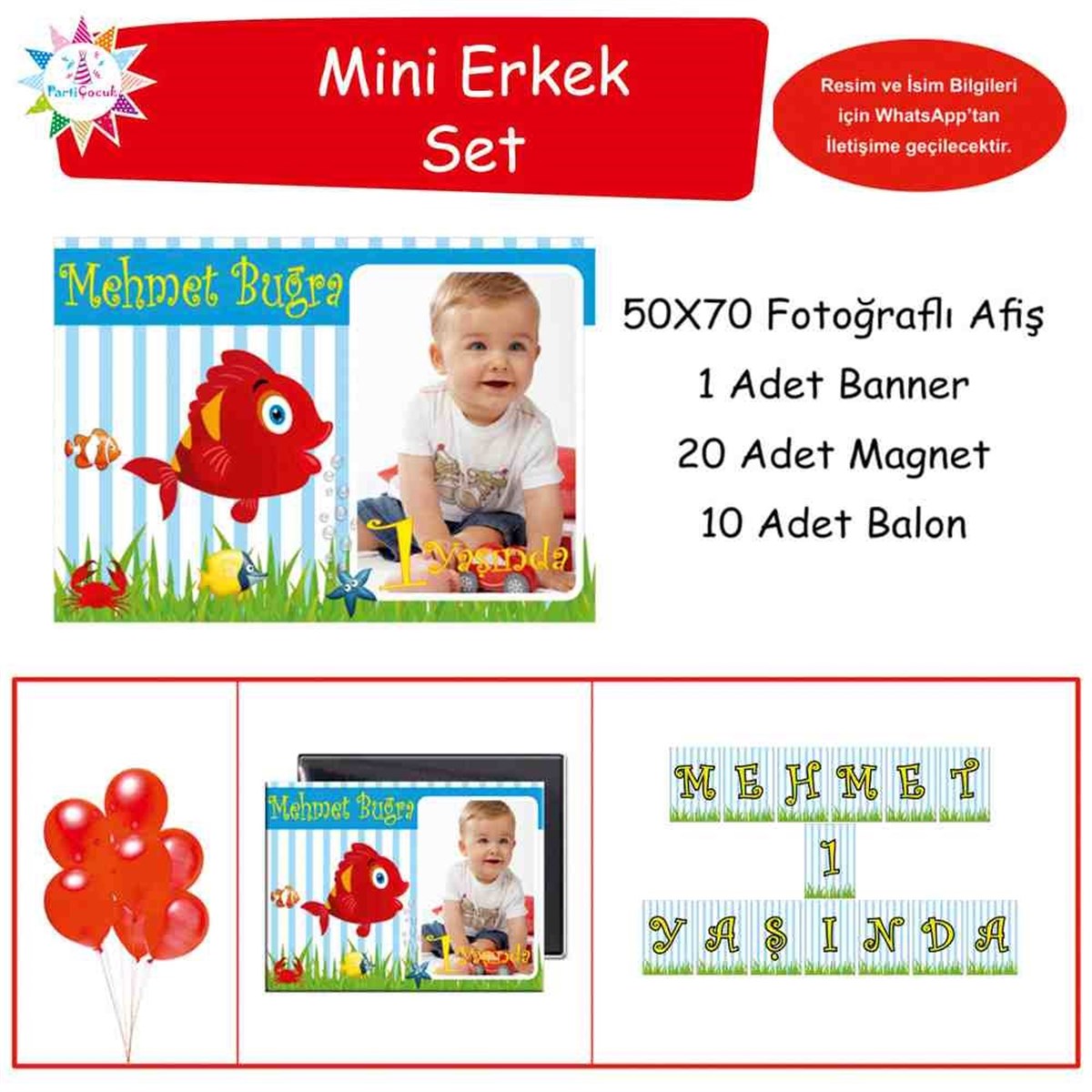 Doğum Günü  Kırmızı Balık Konsepti   Doğum Günü Paketi 
