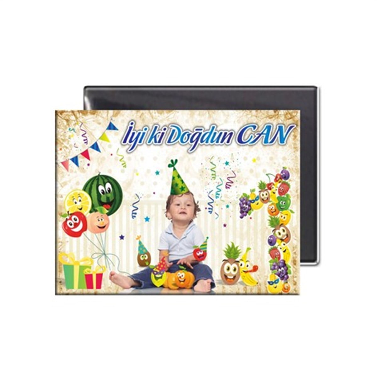 Doğum Günü Kişiye Özel Meyve Buzdolabı Magneti  