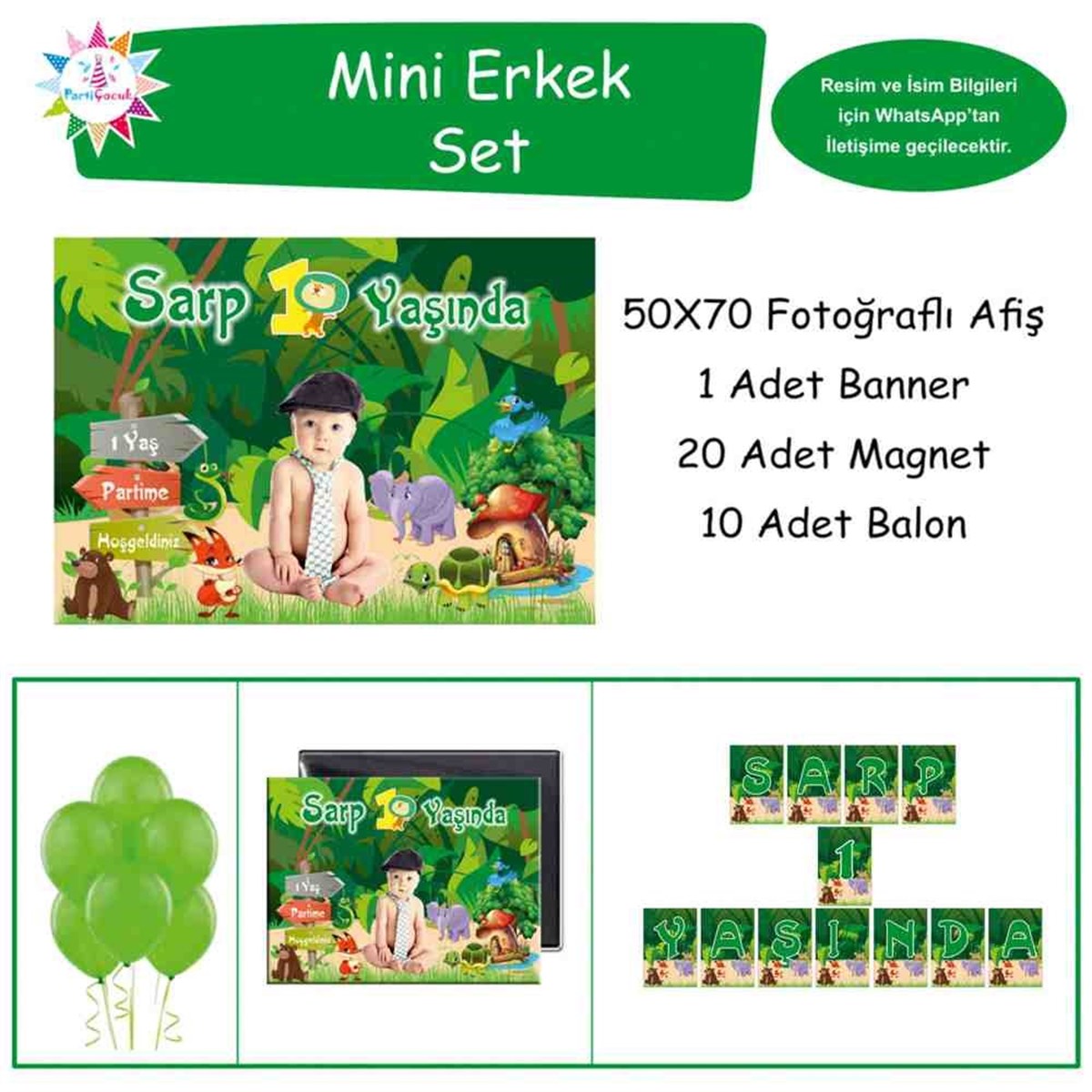 Doğum Günü  Ormanlı Safari Konsept Doğum Günü Paketi 