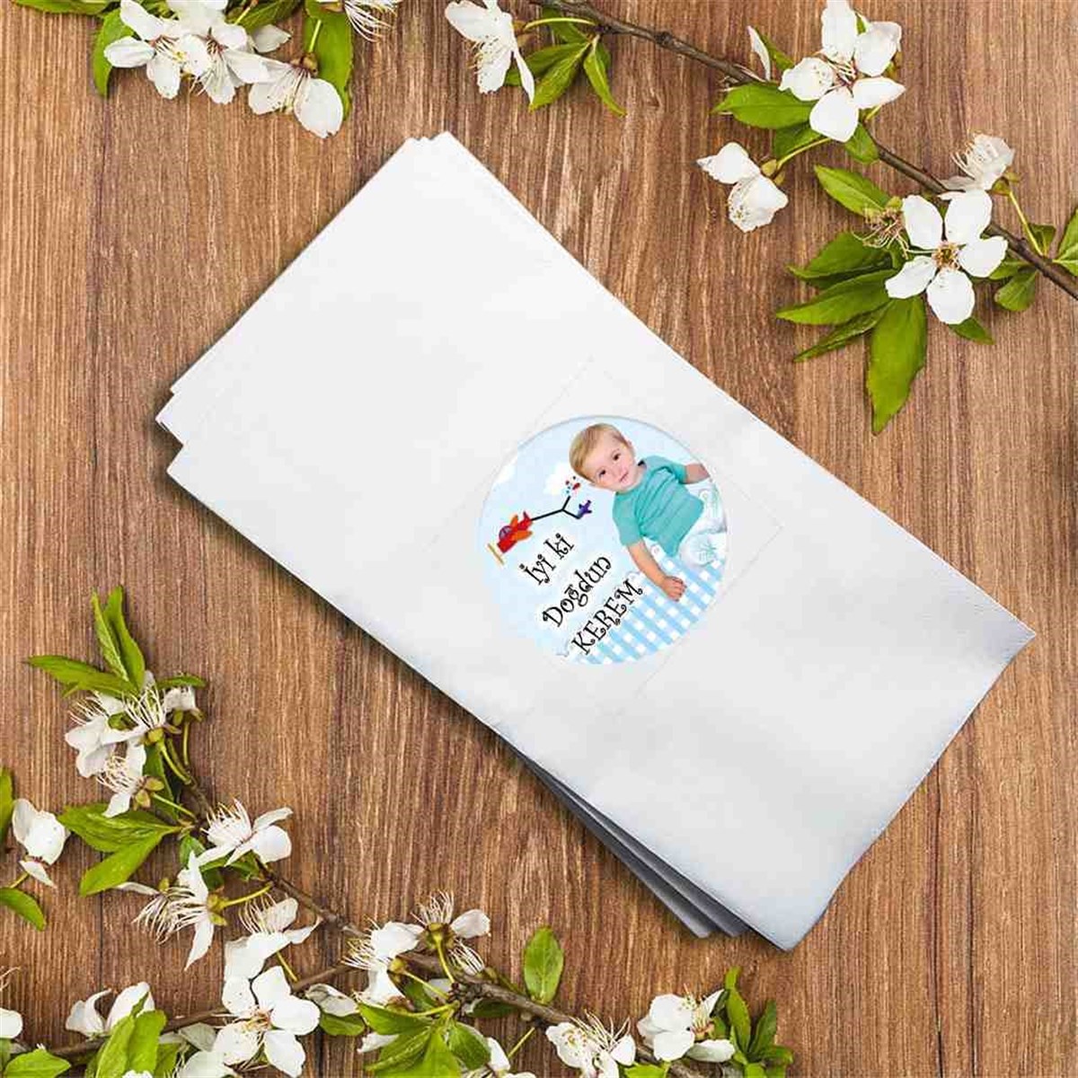 Doğum Günü Peçete Uçak Konsept 