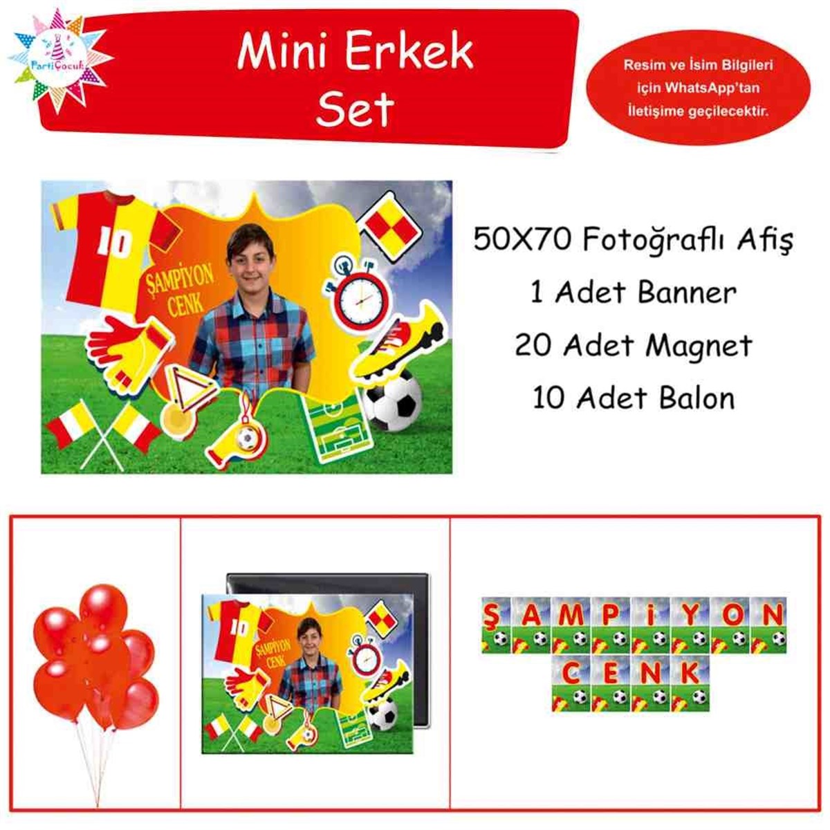 Doğum Günü  Sarı Kırmızı Konsept Doğum Günü Paketi 