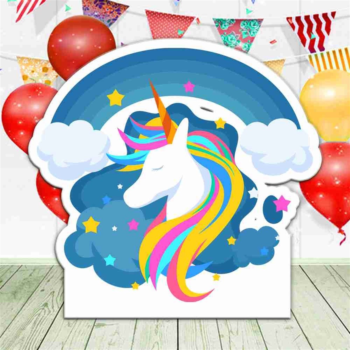 Doğum Günü Unicorn Temalı Figür Pano 