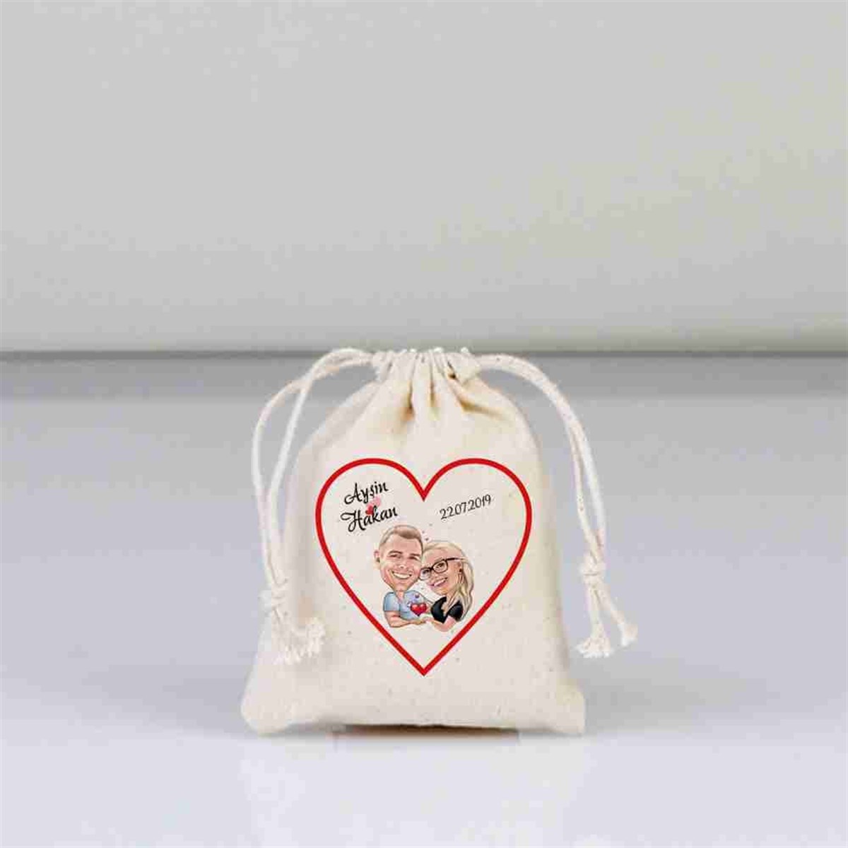 Düğün Baskılı Kese 