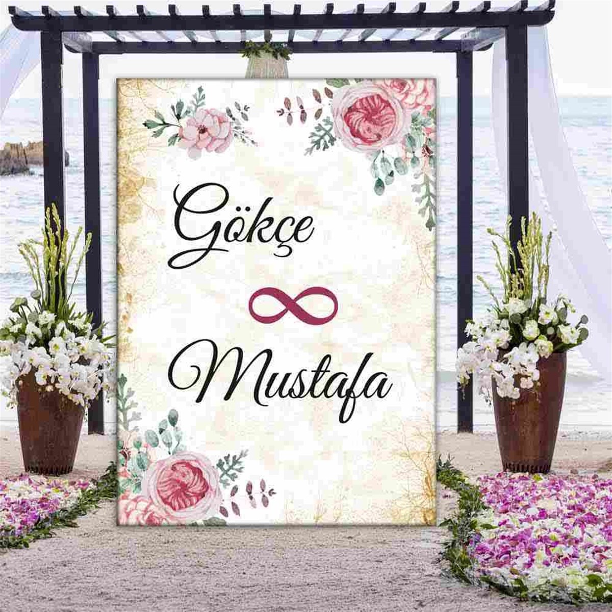 Düğün Hoş Geldin Kapı Süsü 