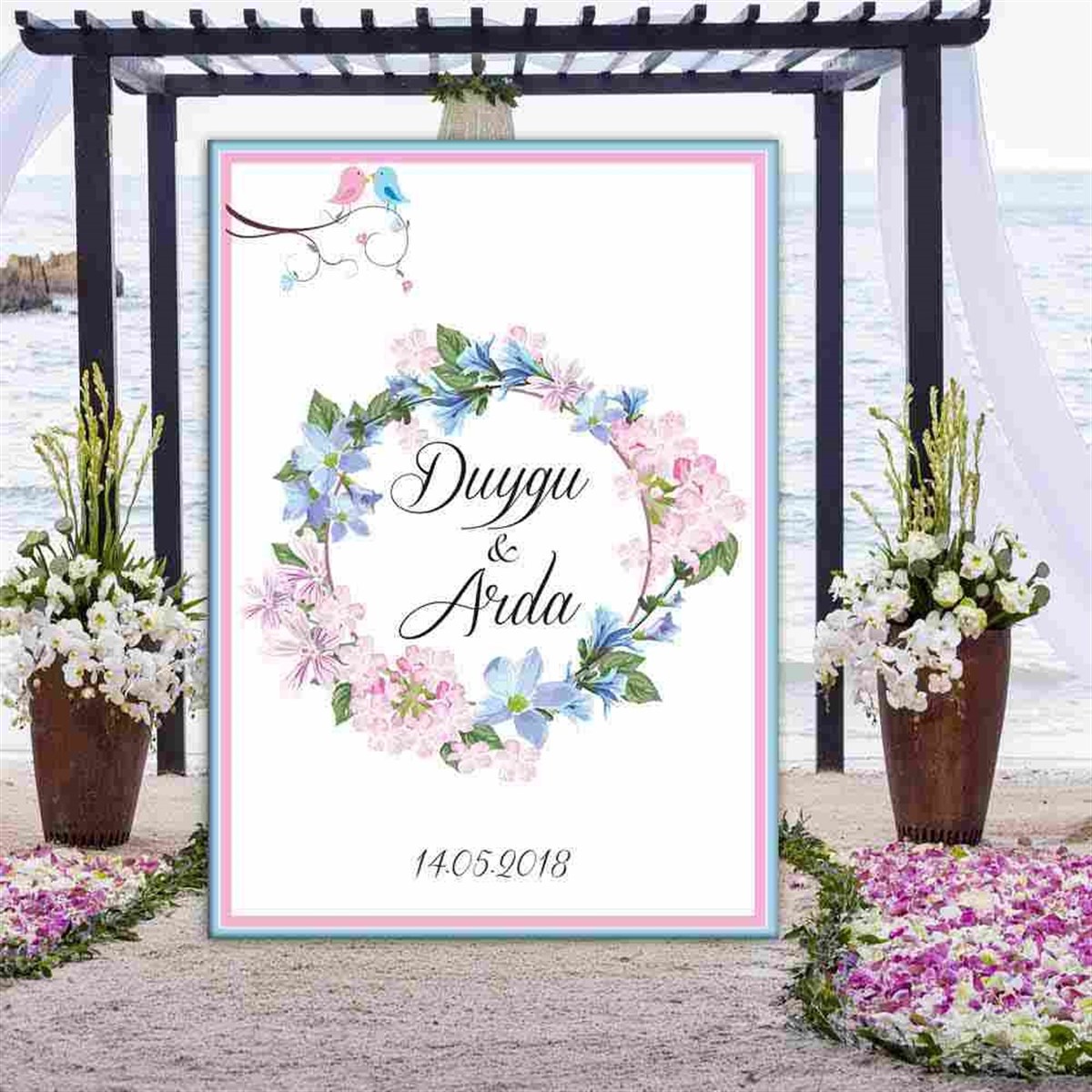 Düğün Misafir Karşılama Kapı Süsü 