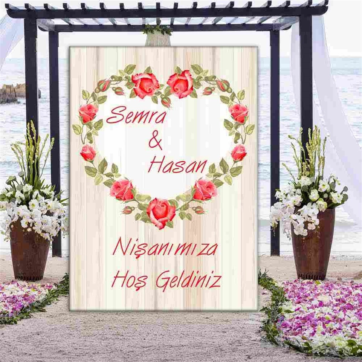 Düğün Organizasyon Masa Süsü 