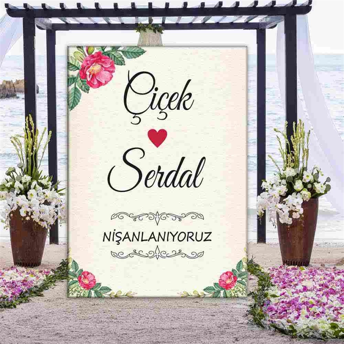 Düğün Tasarım Karşılama Pano 