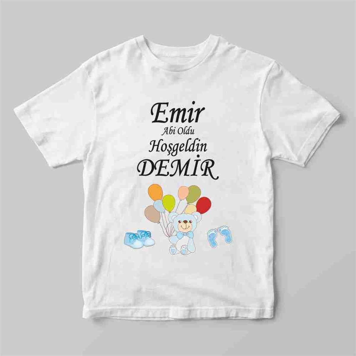 Erkek Bebek 1 Yaş Temalı Tişört 