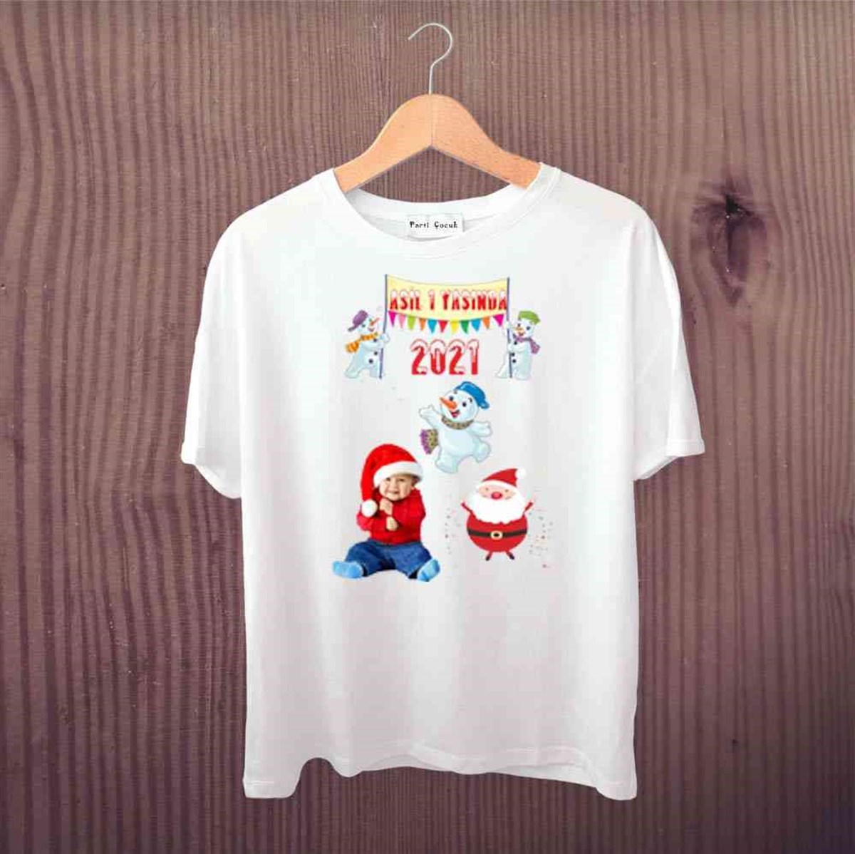 Erkek Bebek 1 Yaş Yılbaşı Tişört 