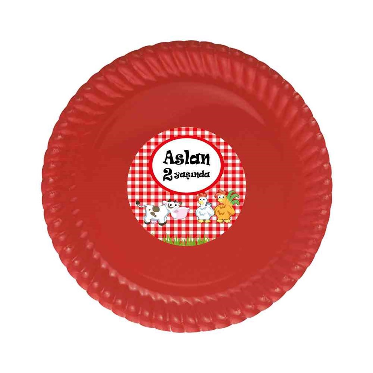 Erkek Çocuğu Etiketli Tabak  