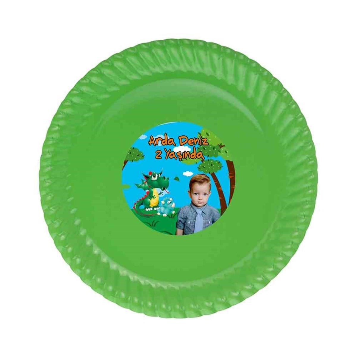 Erkek Çocuğu Etiketli Tabak 