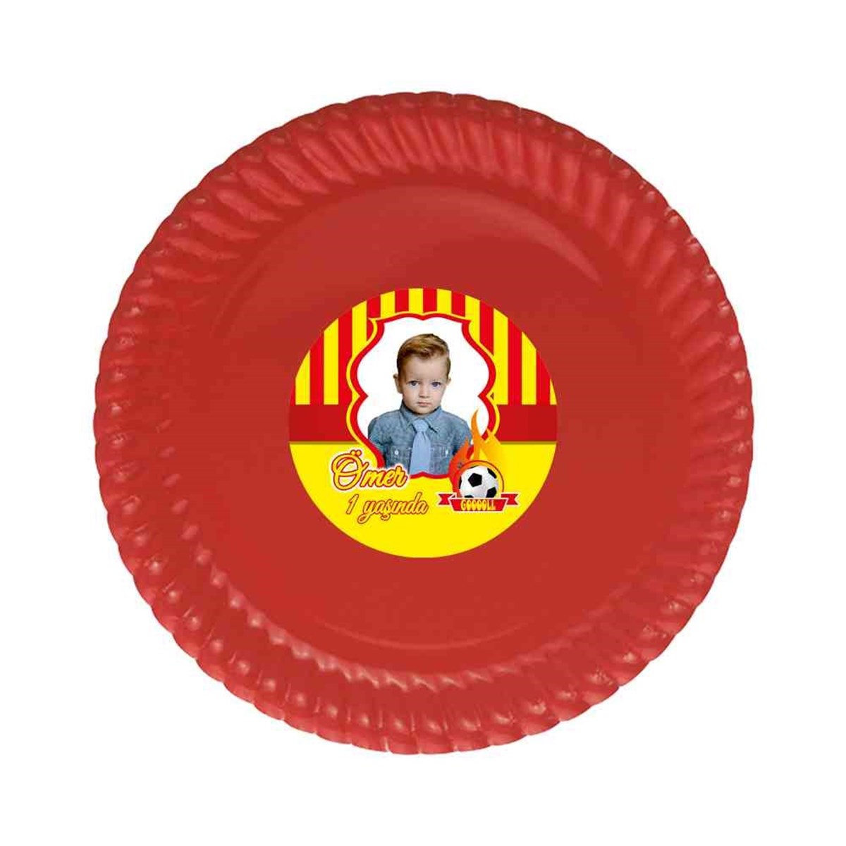 Erkek Çocuğu Etiketli Tabak  