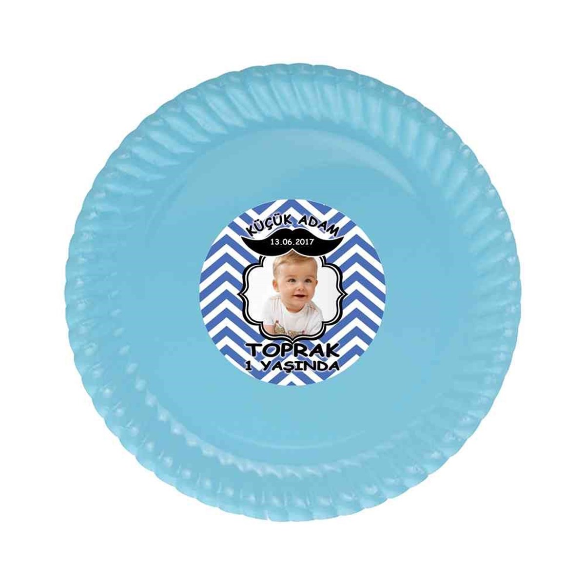 Erkek Çocuğu Etiketli Tabak 