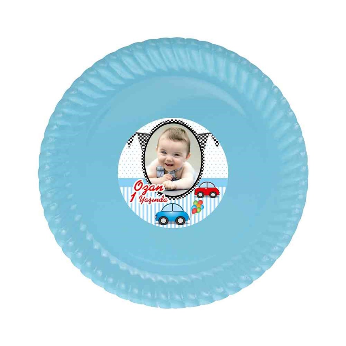 Erkek Çocuğu Etiketli Tabak  