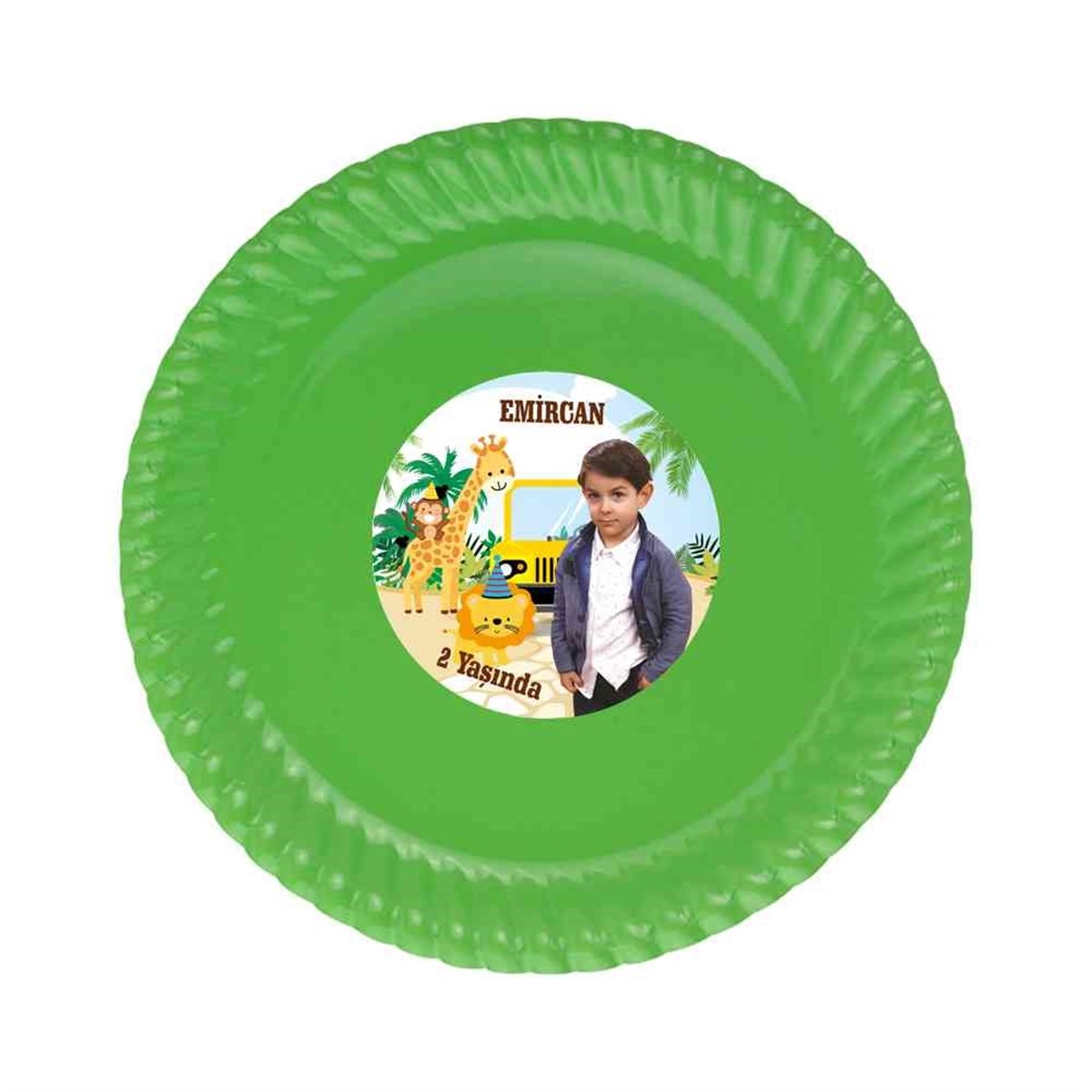 Erkek Çocuğu Etiketli Tabak  