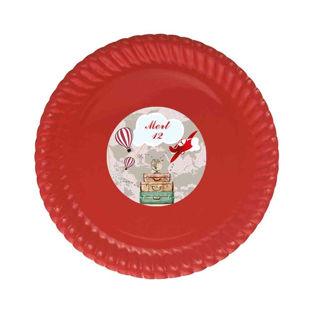 Erkek Çocuğu Etiketli Tabak  