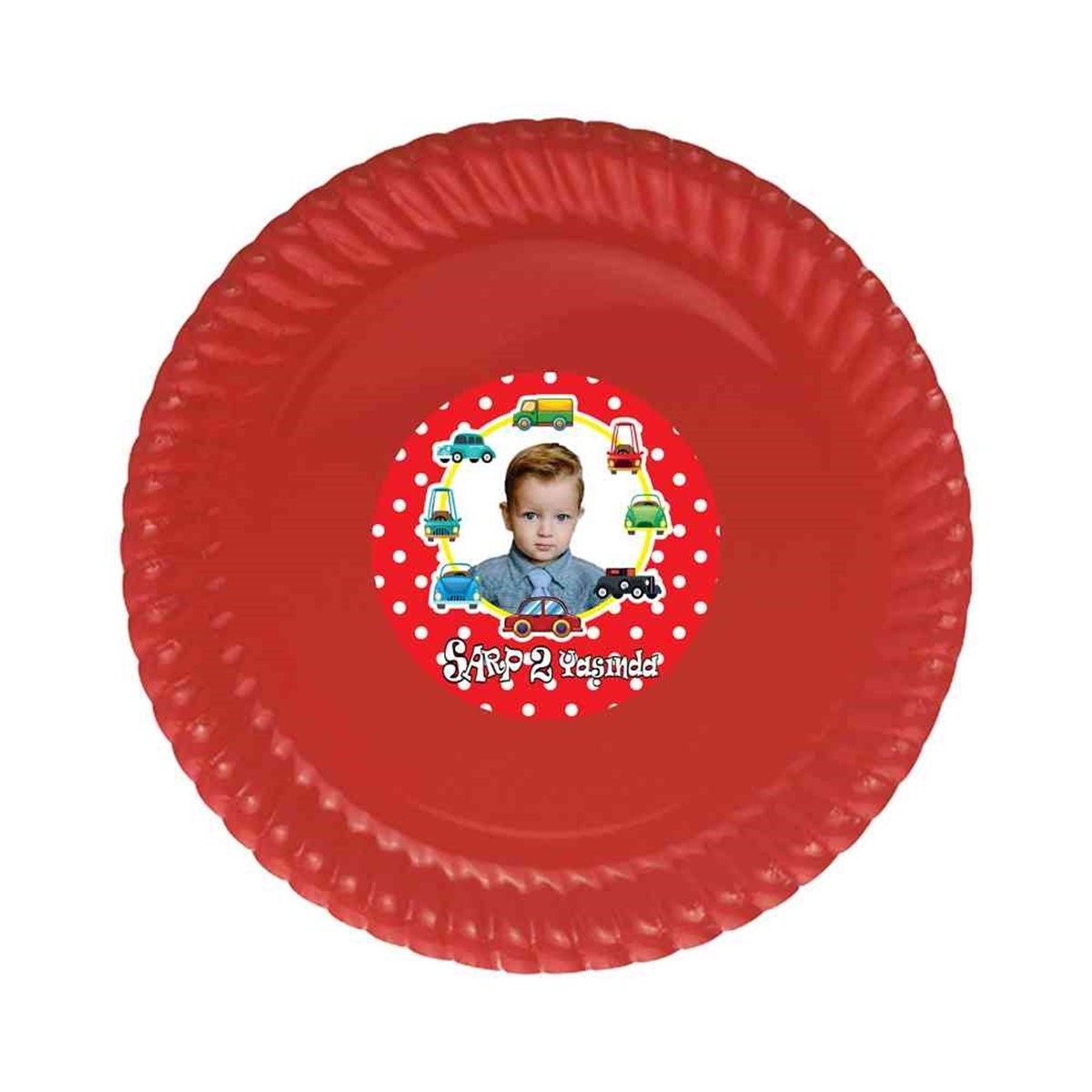 Erkek Çocuğu Etiketli Tabak  