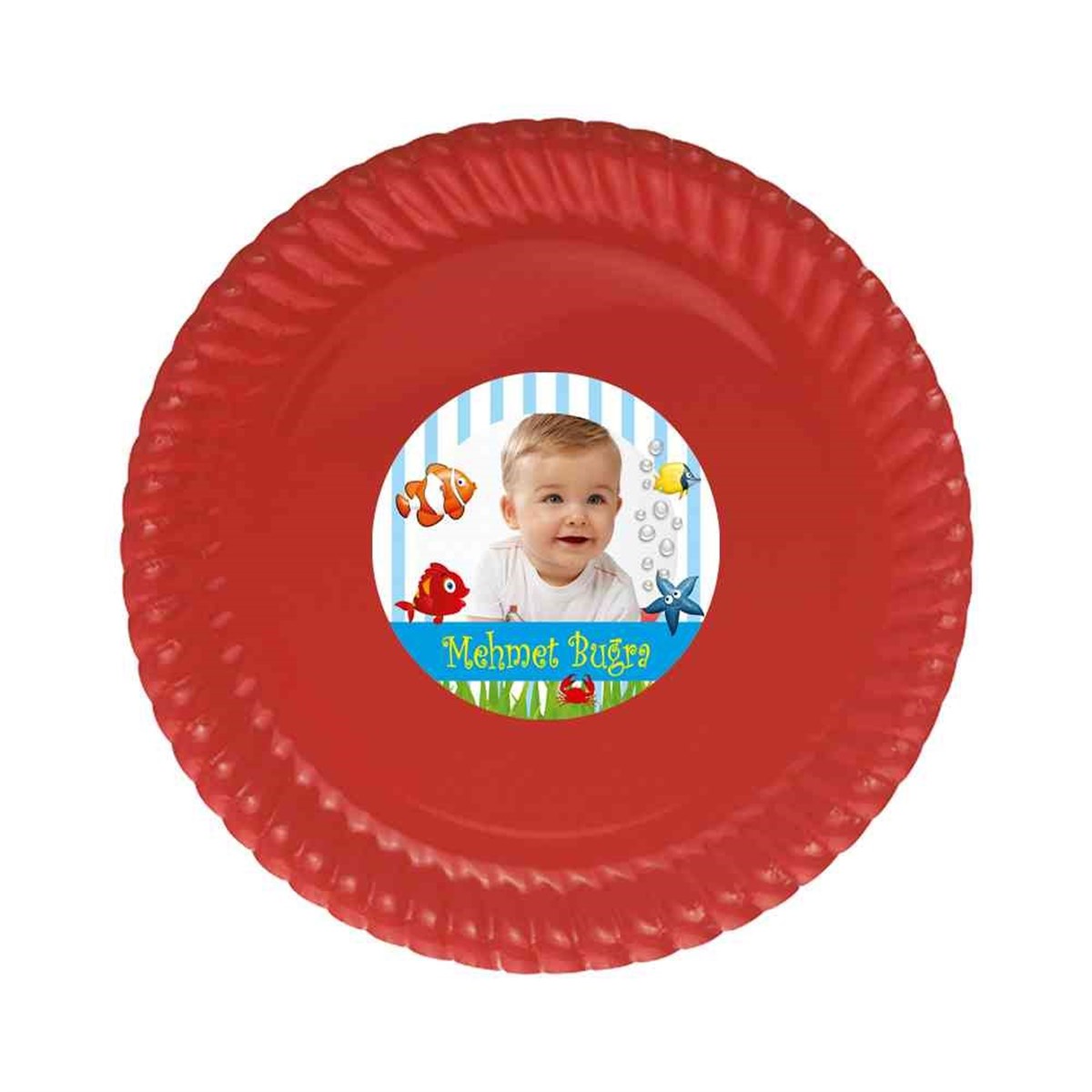 Erkek Çocuğu Etiketli Tabak 