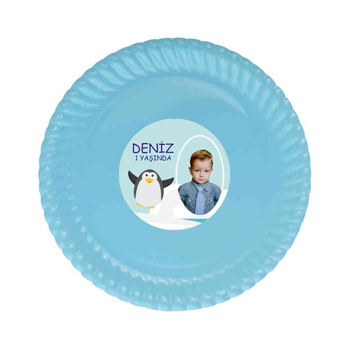 Erkek Çocuğu Etiketli Tabak 