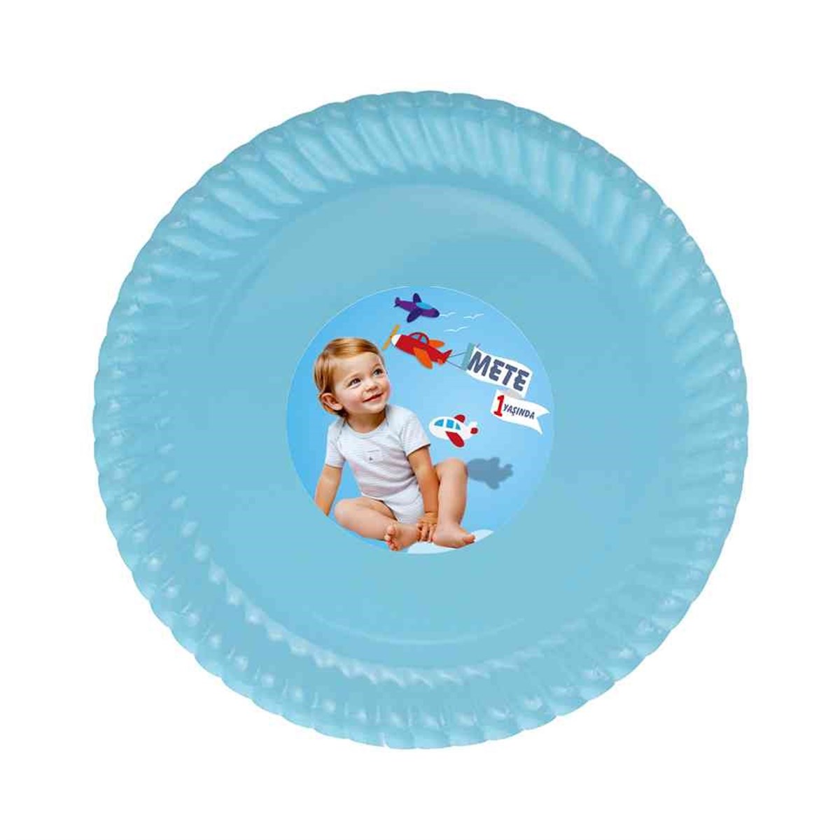 Erkek Çocuğu Etiketli Tabak 