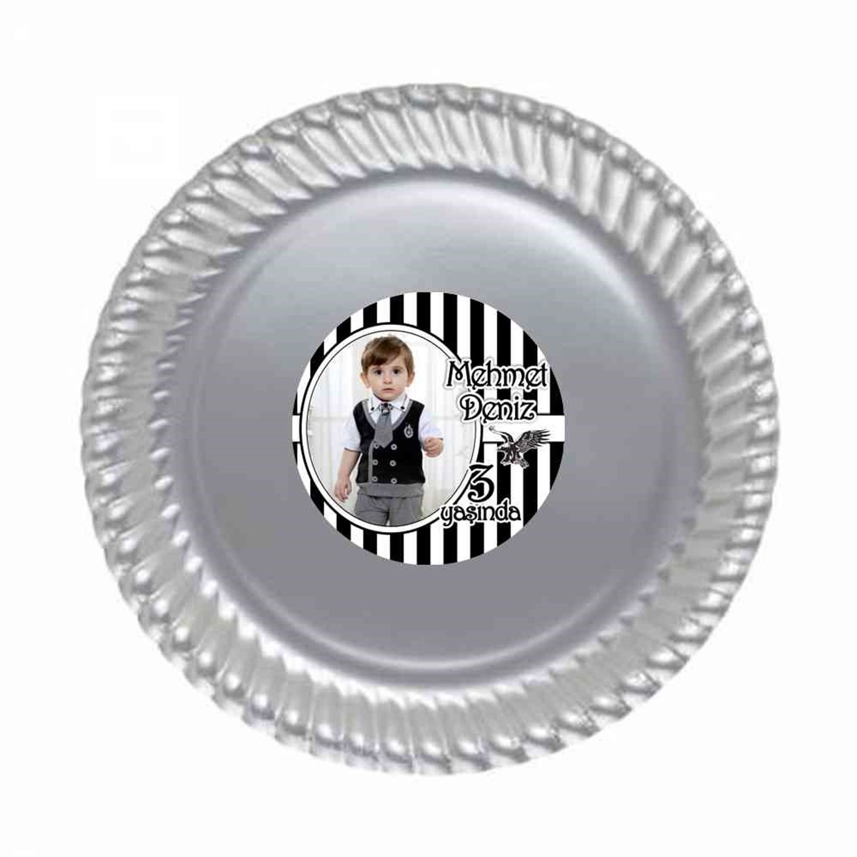 Erkek Çocuğu Etiketli Tabak 