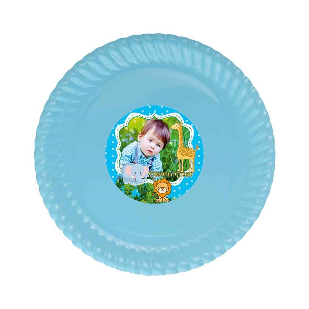 Erkek Çocuğu Etiketli Tabak  