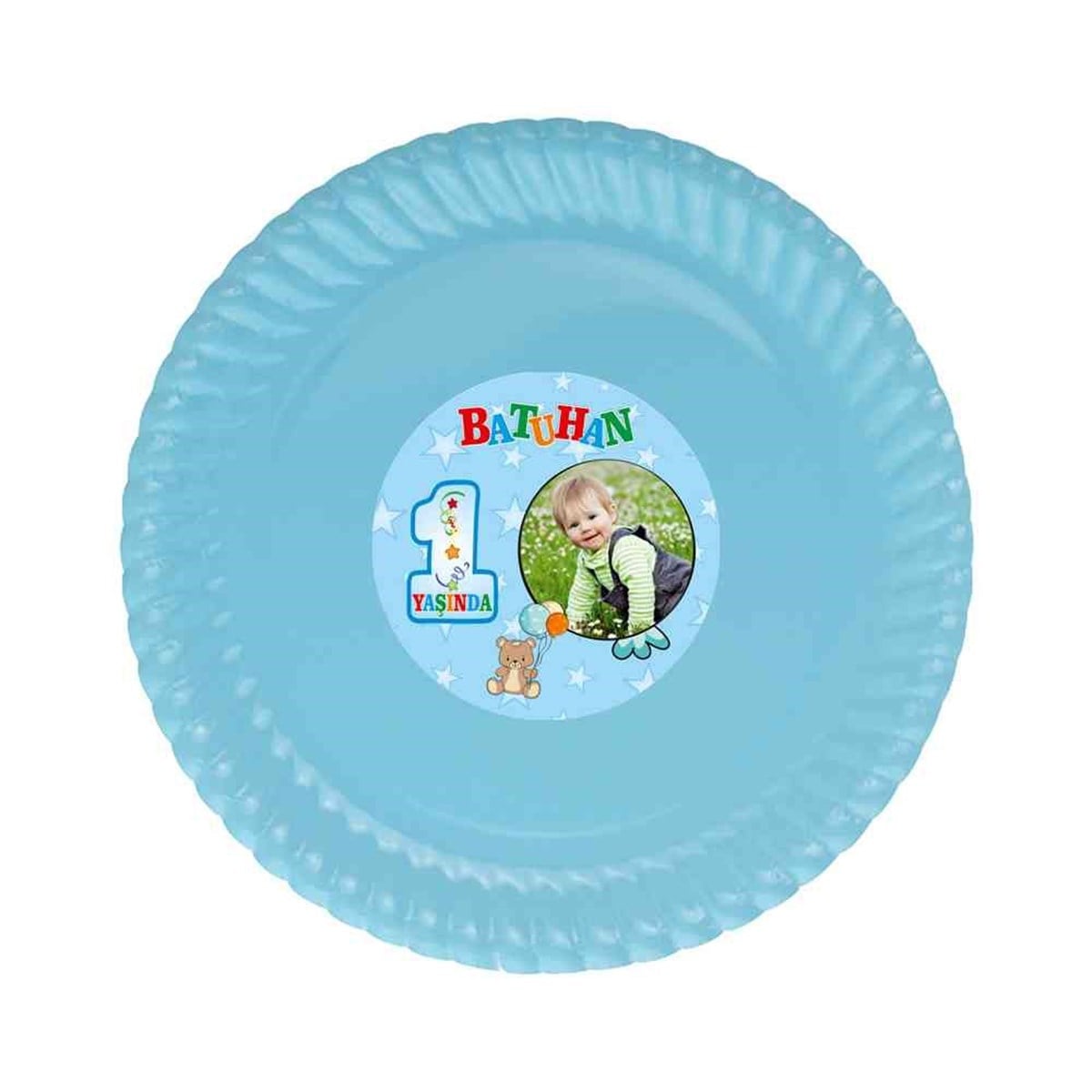 Erkek Çocuğu Etiketli Tabak  