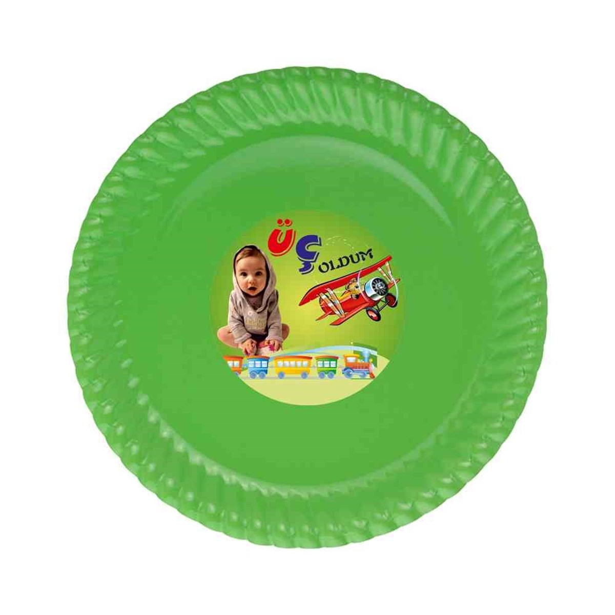 Erkek Çocuğu Etiketli Tabak 