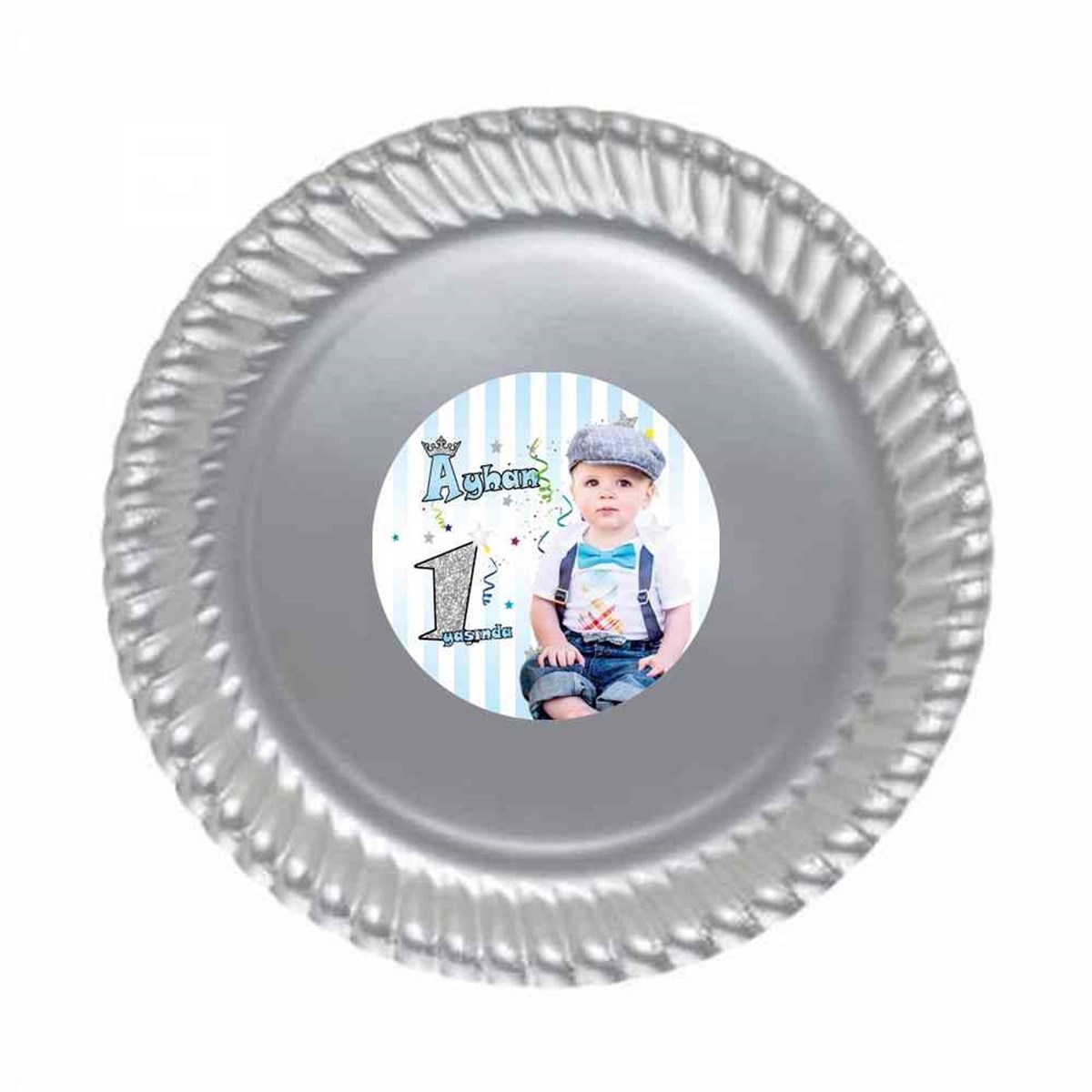 Erkek Çocuğu Etiketli Tabak  