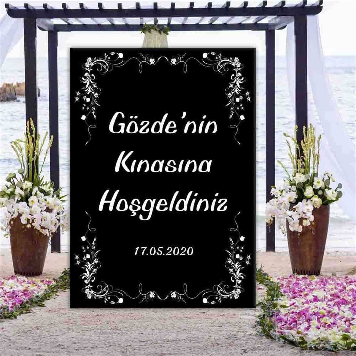Eskitme Kişiye Özel Kına Pano 